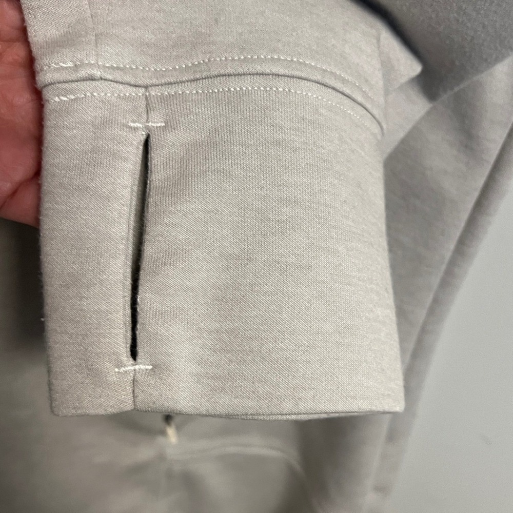 The North Face FlashDry Hoodie Womens L Gray Pullover Performance Sweatshirt - Picture 6 of 12